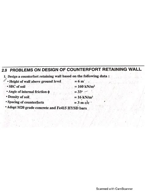 Image result for Counterfort Retaining Wall Design Example Excel