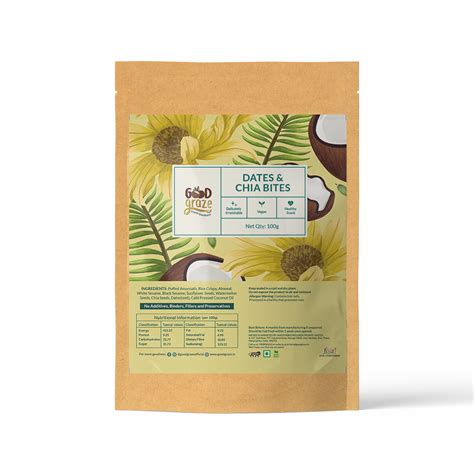 Dates & Chia Bites | Healthy Low Calorie Snacks | Nutrient-dense Snack