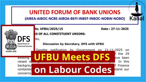 UFBU Meets DFS Secretary After Government Notifies Implementation of ...