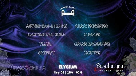 Elysium: Proscenium At The Castle, Vasaborgen Uppsala slott, 2 ...