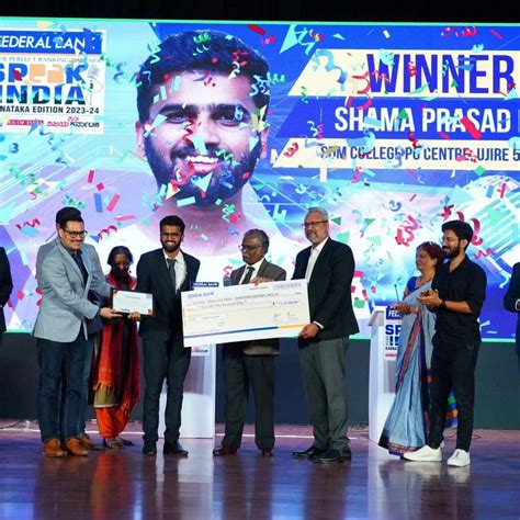 ujire sdm student shamprasad tops in the final round of speak for india ...
