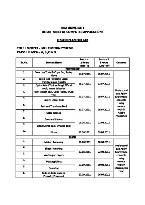 Dtp1 - ytrur - SRM UNIVERSITY DEPARTMENT OF COMPUTER APPLICATIONS ...