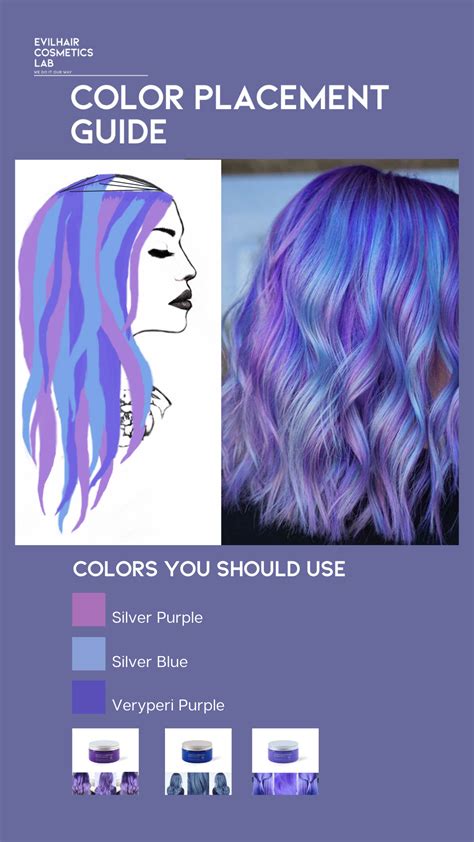 Bluish Purple Hair Color