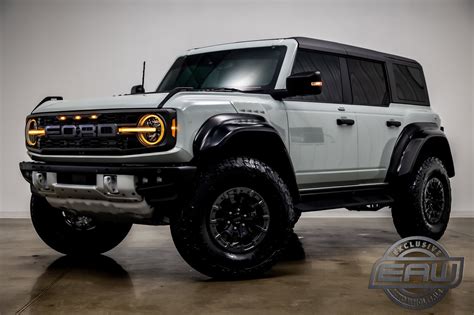 2022 Ford Bronco Raptor 1200 Miles Cactus Gray Convertible Twin Turbo Premium Un - Used Ford ...