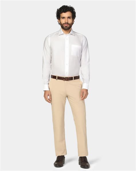 Buy Formal White Check Shirt Online from Blackberrys