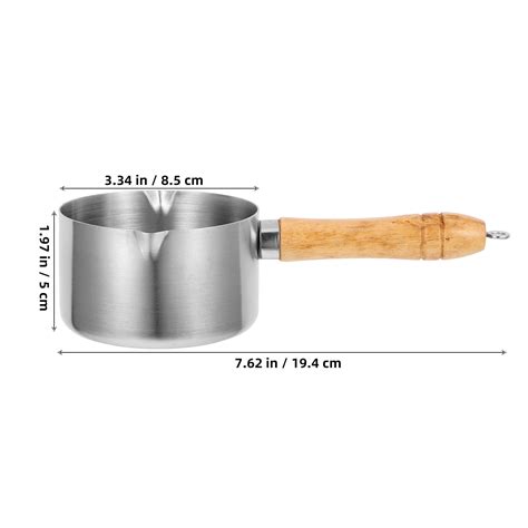 DIAEDGE Mini Butter Melting Pot Small Sauce Pan Stainless Steel Oil ...