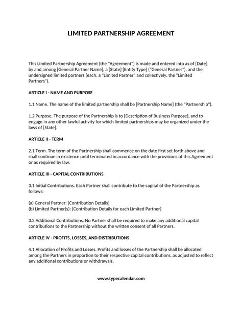 Example of a Limited Partnership 的图像结果