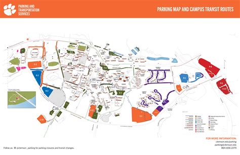 Clemson University Campus Map (2025) - All Maps