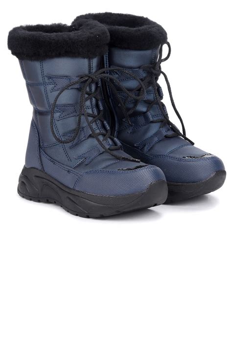 Navy Blue Boots-booties 20KBOOTKIK00003_2355 | Sefamerve