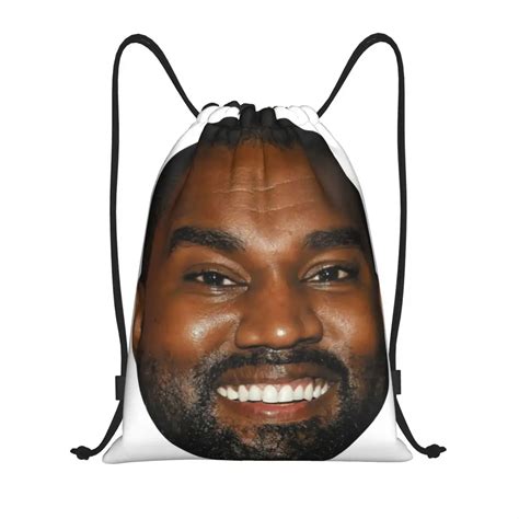 Custom-Funny-Kanye-West-Meme-Drawstring-Backpack-Bags-Lightweight ...