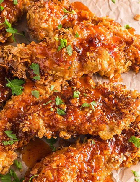 Hot Honey Air Fryer Chicken Tenders - The Chunky Chef