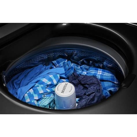 Maytag 6-cu ft High Efficiency Agitator Top-Load Washer (Metallic Slate ...