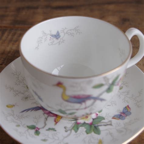 コールポート カイロ Coalport Cairo コーヒーカップ ソーサー #210930-6 イギリス製 ビンテージ レトロ 鳥 食器 ...