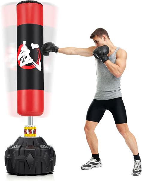 Goplus Freestanding Punching Bag, 70" Heavy Boxing Bag w/Fillable Base ...