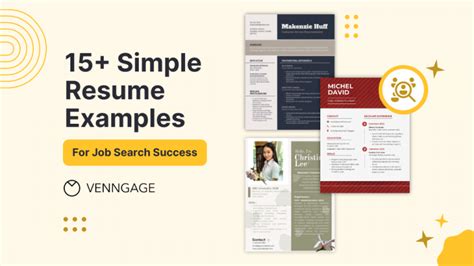 Simple Resume Examples 的图像结果
