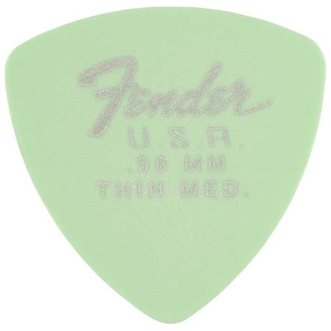 Buy Fender Dura Tone Delrin Guitar Pick 346 Shape- Thin Med- Pack of 12 ...