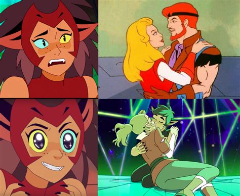 Catra's reaction on Adora's romance in She Ra (1985) and She Ra (2018 ...