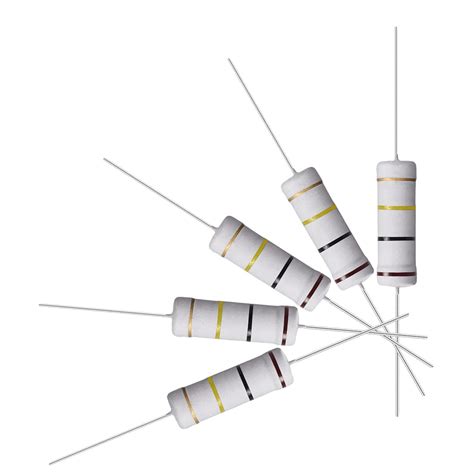 uxcell 10Pcs 100K Ohm Resistor, 5W 5% Tolerance Metal Oxide Film ...