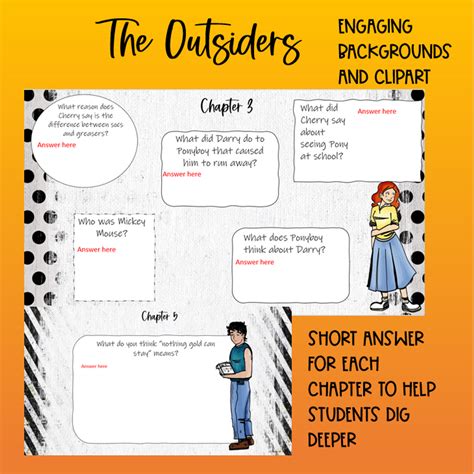 The Outsiders Worksheets | Plot , Key Characters, Themes - Worksheets Library