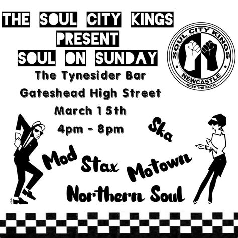 Soul City Kings - Soul on Sunday , 195 High Street, Gateshead, 15 March ...