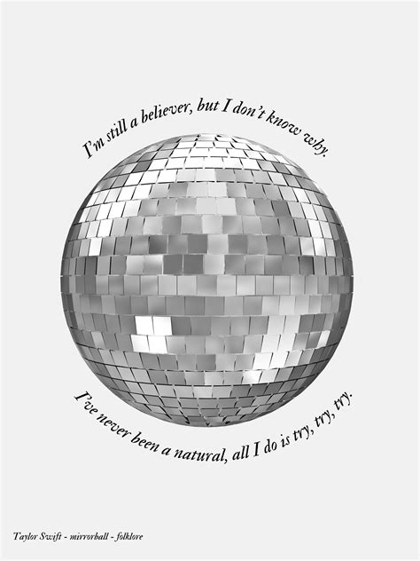 I'm still a believer, but I don't know why. I've never been a natural ...