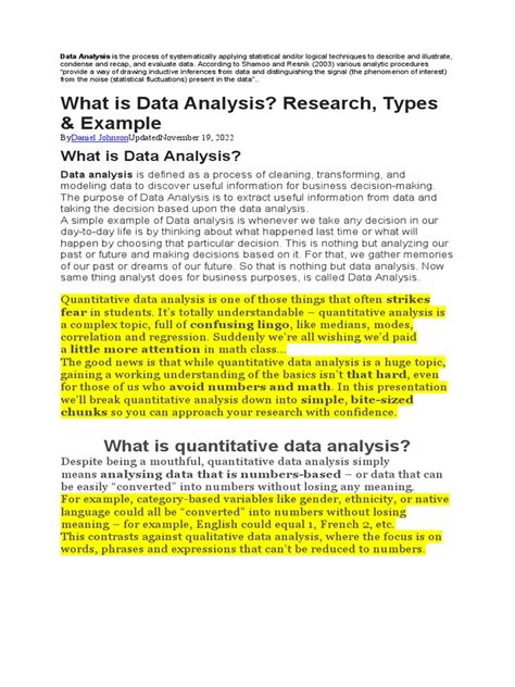 Image result for Quantitative Data Analysis Report Tutorial