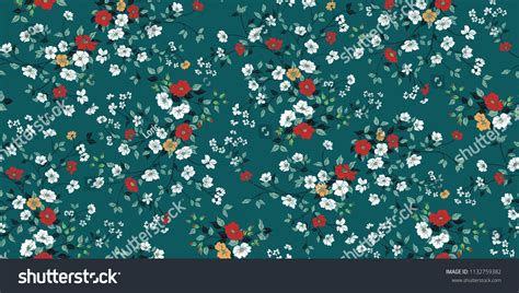 Seamless Floral Pattern Vector Stock Vector (Royalty Free) 1132759382 ...