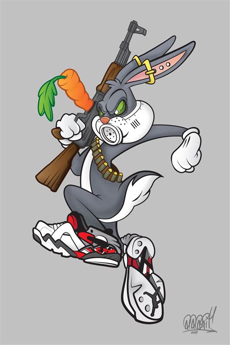 Gangster Bugs Bunny Tattoo