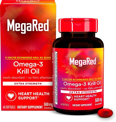 Amazon.com: MegaRed Advanced 4-in-1 2X Concentrated 500mg Omega-3 Fish ...