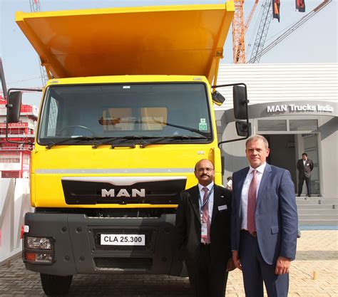MAN Trucks India unveils CLA EVO HCV range for construction and trailer ...