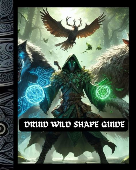 Druid Wild Shape Guide Dnd 5e Animal Forms Playbook For Role ...
