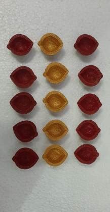 Treasure wave Handmade Decorative Cow Dung Diya For Pooja And Diwali ...