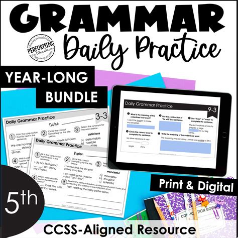 Daily Grammar Practice For 5th Grade | Grammar Worksheets ...