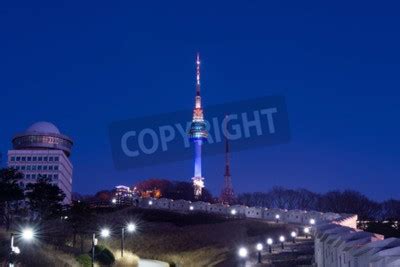 Seoul tower,namsan tower in korea posters for the wall • posters south ...