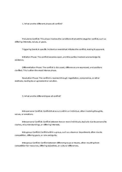 Conflict Resolution Management - MBA 2nd Semester - What are the ...