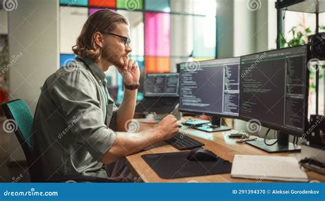 Image result for Double Computer Monitors Programmer