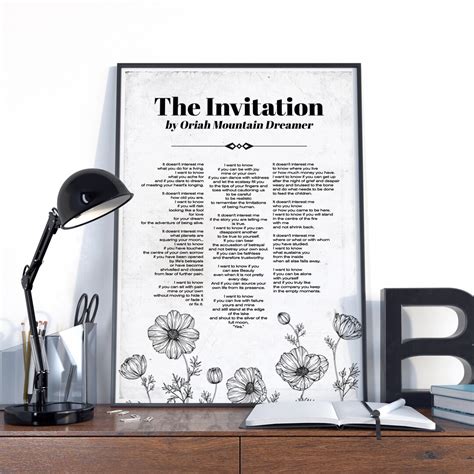 The Invitation, Oriah Mountain Dreamer Poem, Oriah Mountain Dreamer ...