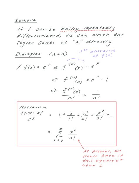 SOLUTION: Calculus ii taylor and maclaurin series continued - Studypool