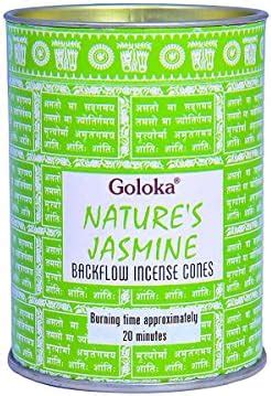Goloka Natures Jasmine Backflow Dhoop Cone Pack of 3 (24 Cones Each ...