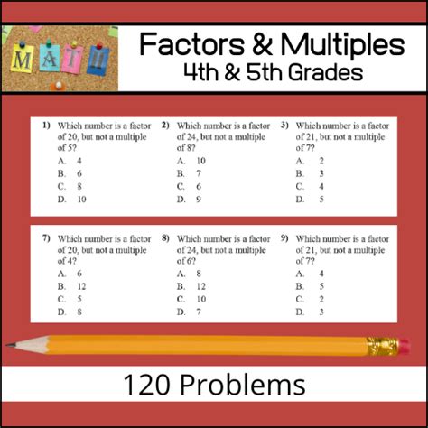 Image result for Multiple and Factor Math