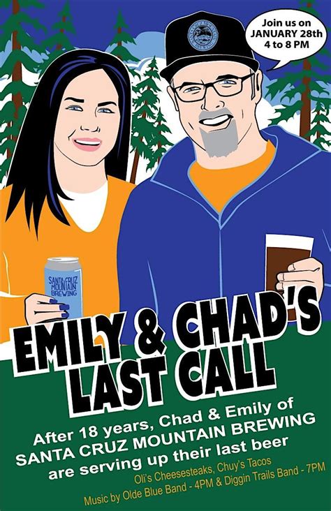 Emily & Chads Last Call, Santa Cruz Mountain Brewing, 28 January 2024 ...