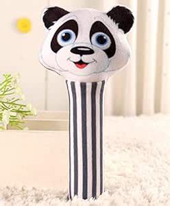 Buy SRM Panda Face Rattle Cum Soft Toy - Random Colour Online at Low ...