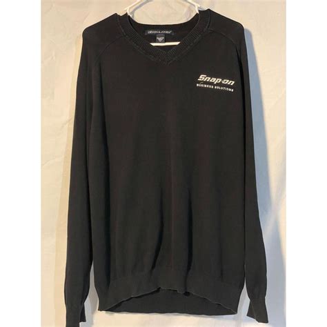 Snap on business solutions black sweater Size XL In... - Depop