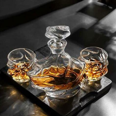 Buy GLASKEY Unique Cognac Glasses, 10.5 oz Hand Blown Crystal Whiskey ...
