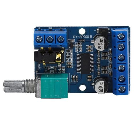 Stereo Amplifier Module, 12V 24V Power Supply Audio Amplifier Board ...