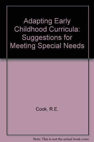 Buy Adapting Early Childhood Curricula: Suggestions for Meeting Special ...