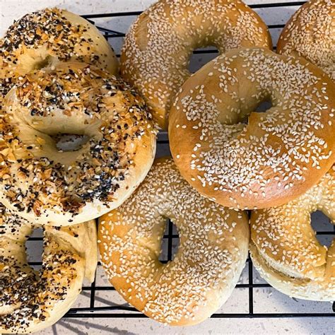 New York Style Sourdough Starter Discard Bagels - Thyme For The Table