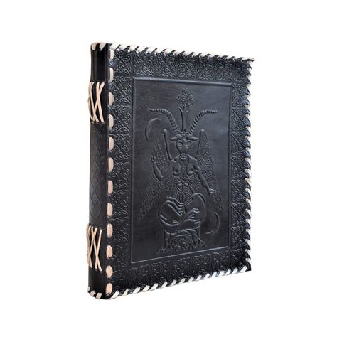Premium Vintage Handmade Leather Journal Emboss Sigil of Baphomet ...