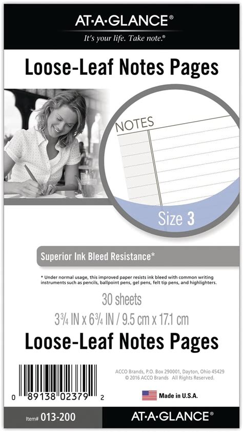 Planner Refills 3.75 X 6.75 at Lori Allan blog