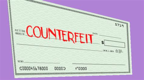 Image result for Counterfeit Check